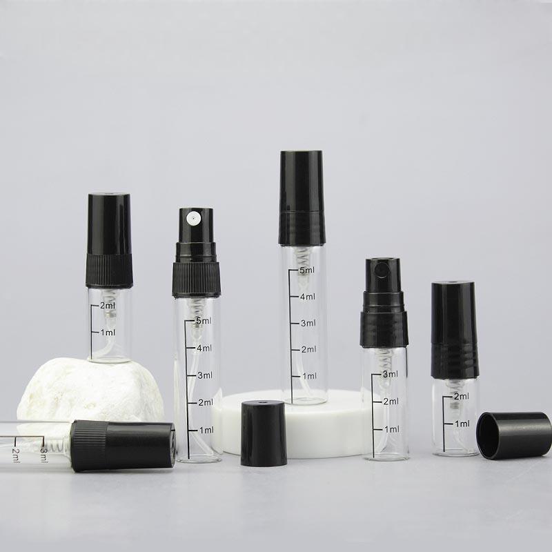 Sample perfume bottles 2ml 3ml 5ml graduated perfume bottle spray glass bottle perfume spray bottle