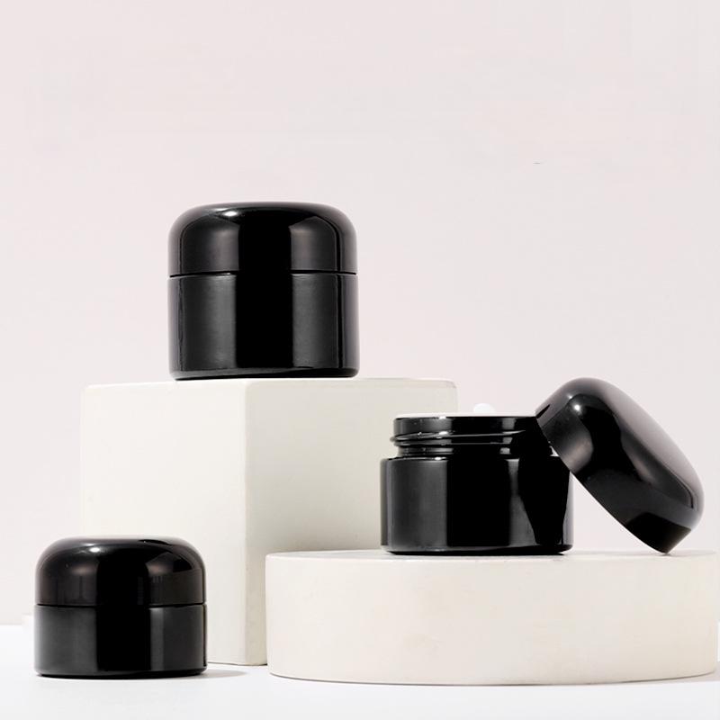 20g, 30g, 50g, black porcelain cream bottle, black cream can, cosmetics can