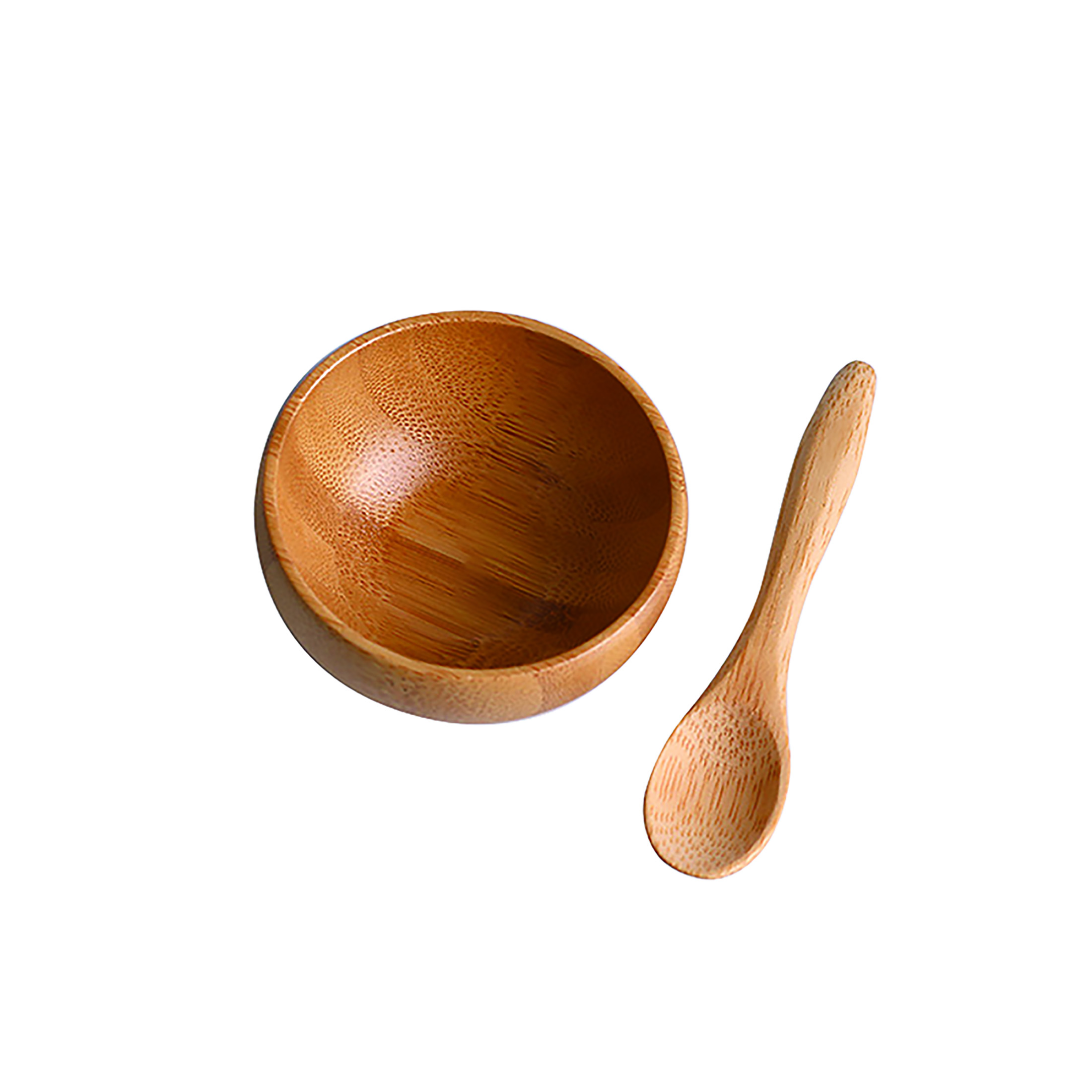 2-piece bamboo facial mask bowl